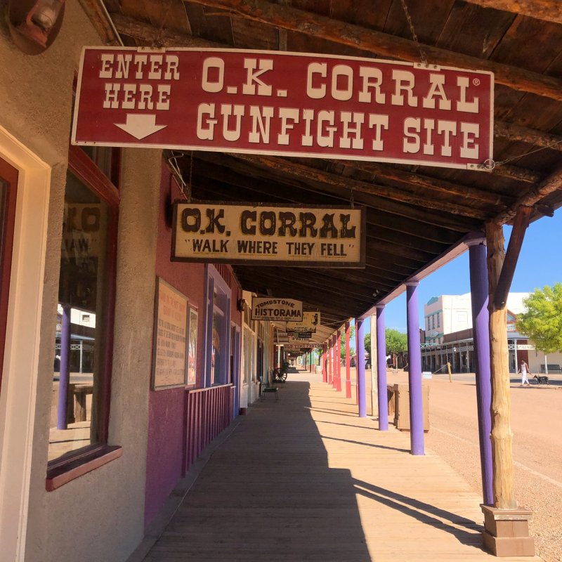 The O.K. Corral in historic Tombstone, Arizona.