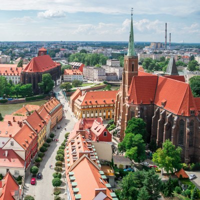 The Old Town of Wroclaw, Poland.