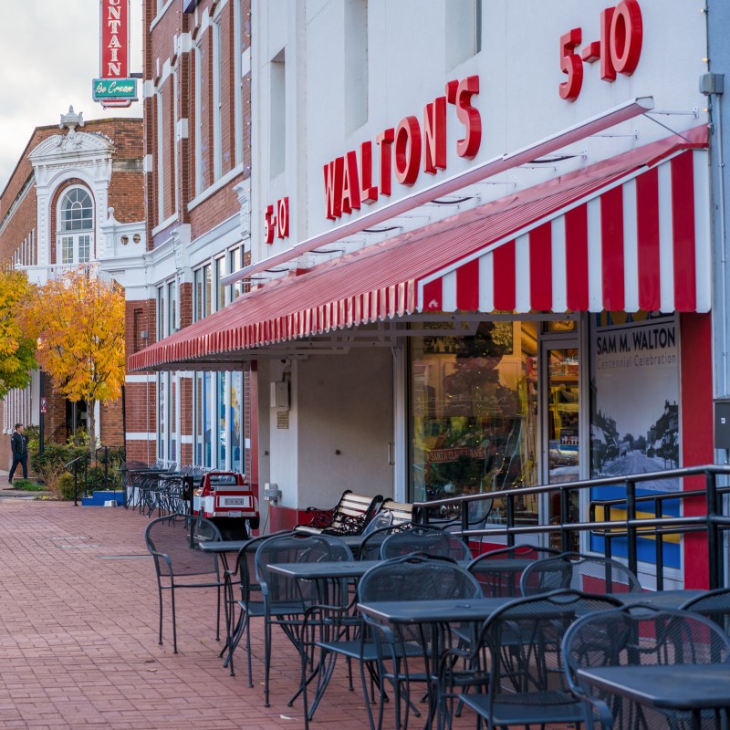 The original Walton's in Bentonville, Arkansas.