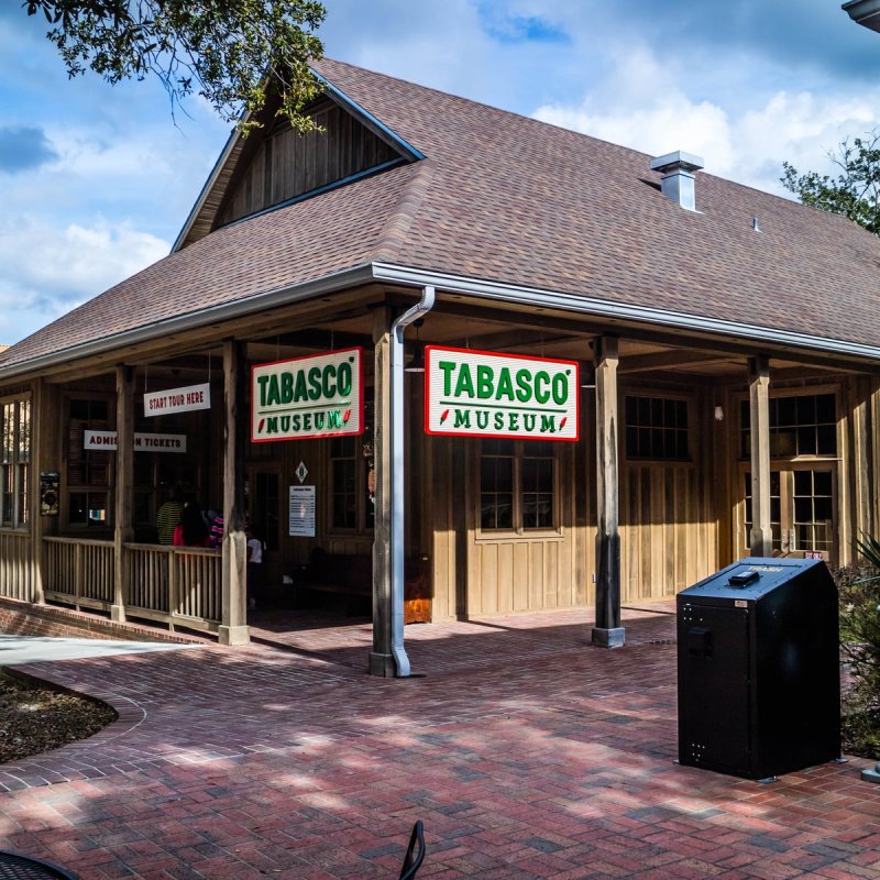 The outside of the Tabasco Museum on Avery Island, Louisiana