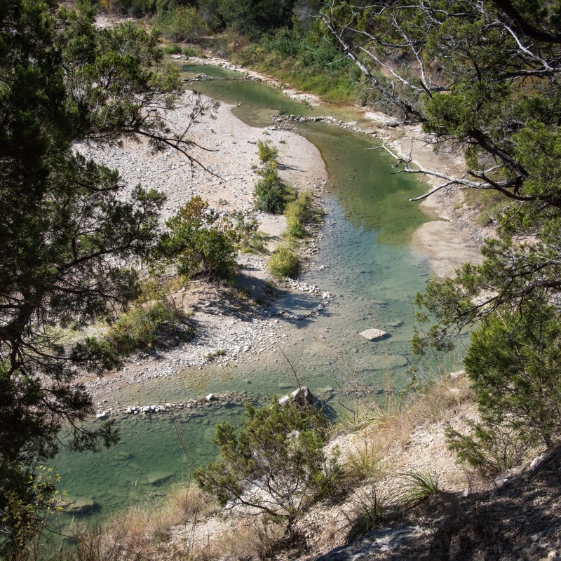 The Paluxy River in Dinosaur Valley State Park, Texas.