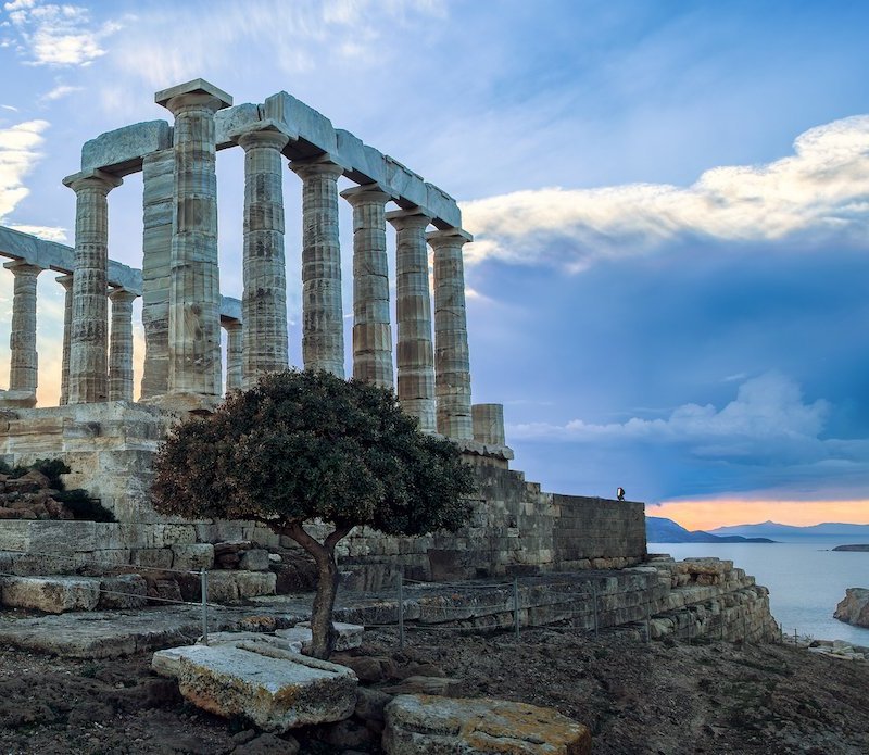 The Poseidon Temple in Greece.