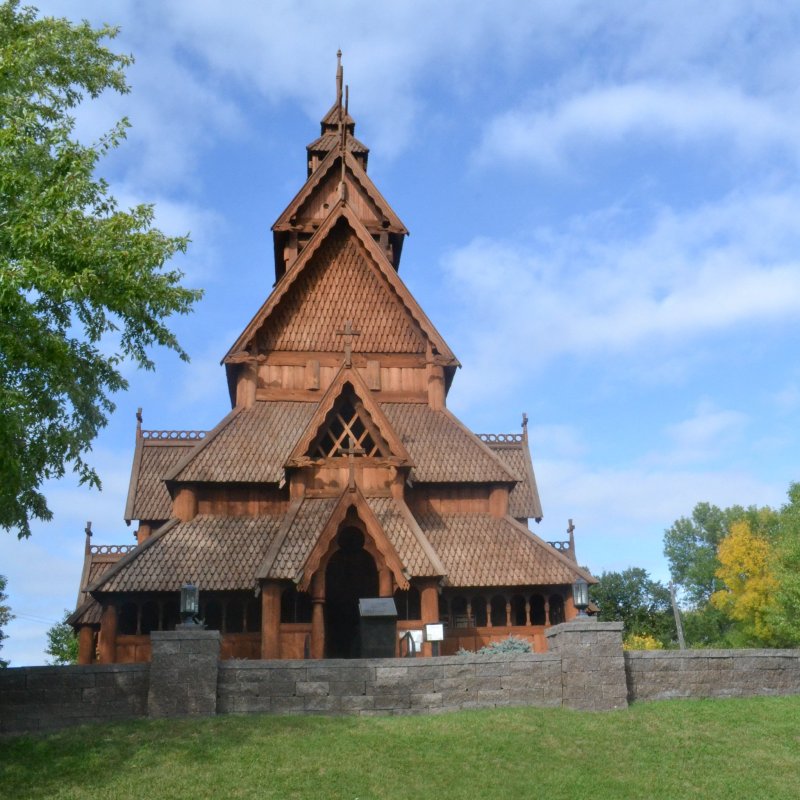 The Scandinavian Heritage Park in Minot, North Dakota.