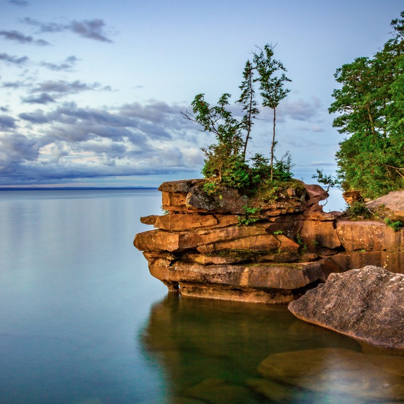 The shore of Madeline Island, Wisconsin.