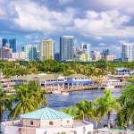 The skyline of Fort Lauderdale, Florida.