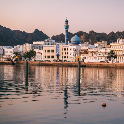 The skyline of Muscat, Oman.