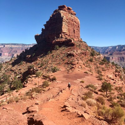 The South Kaibab Trail at the Grand Canyon.