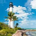 The State Florida Lighthouse in Key Biscayne, Florida.