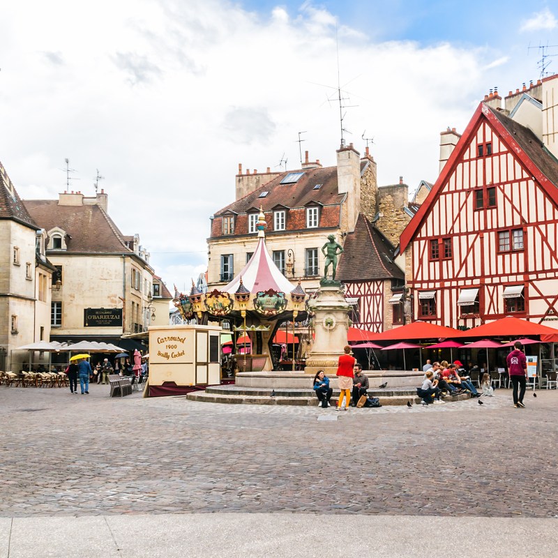 The streets of Dijon, France.