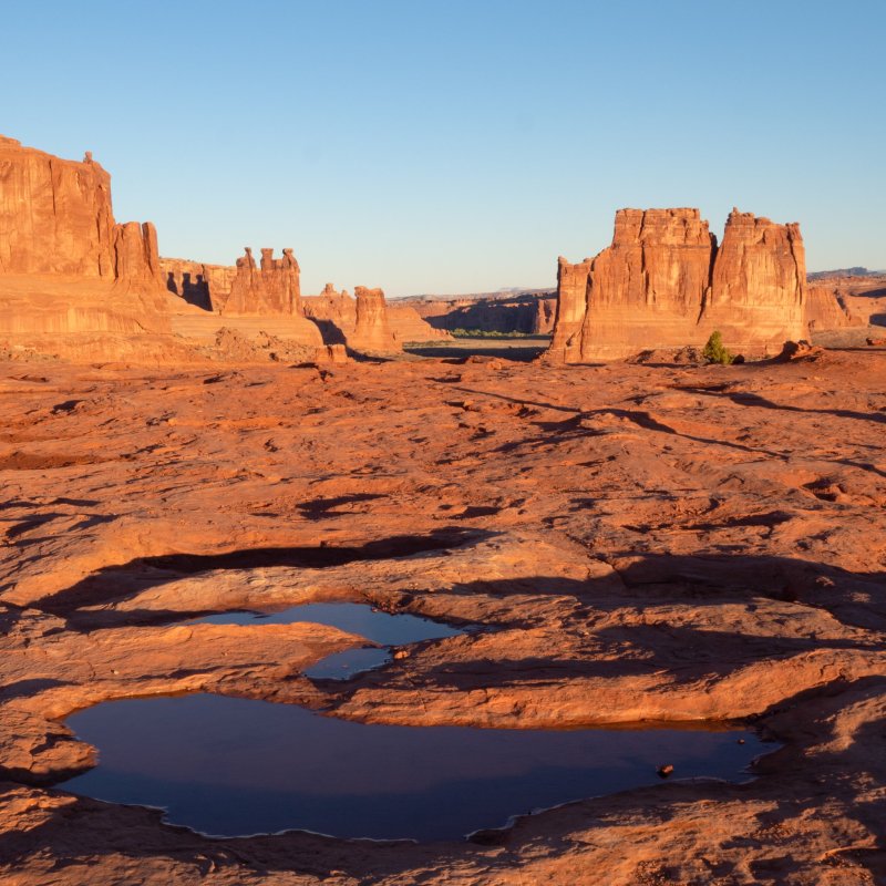 The Three Gossips at Arches National Park near Moab, Utah.