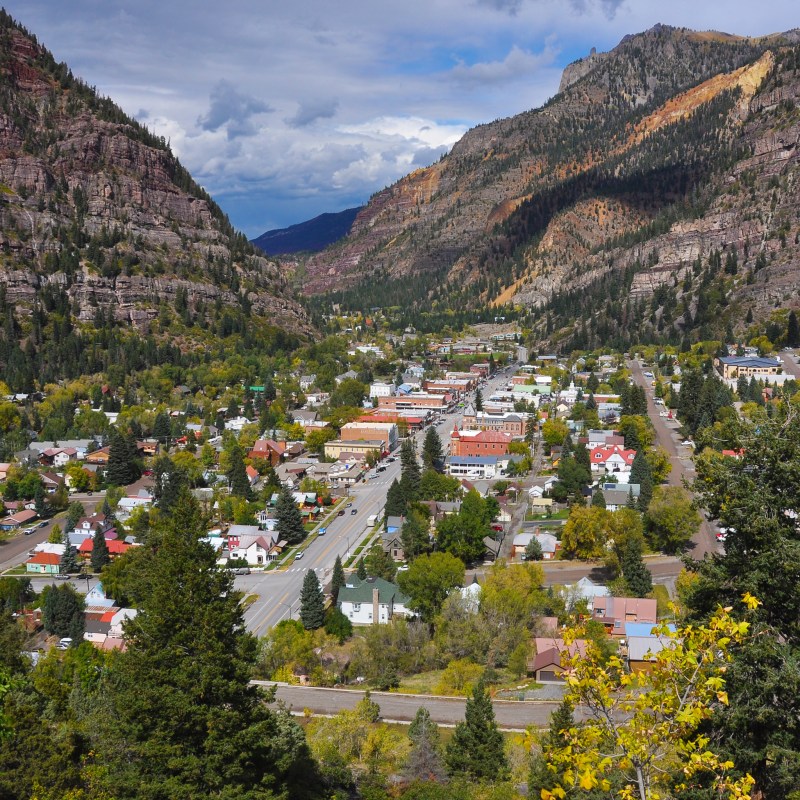 The town of Ouray, Colorado.