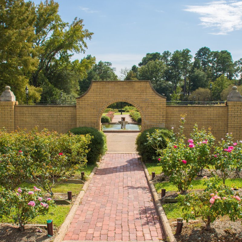 The Tyler Municipal Rose Garden in Texas.