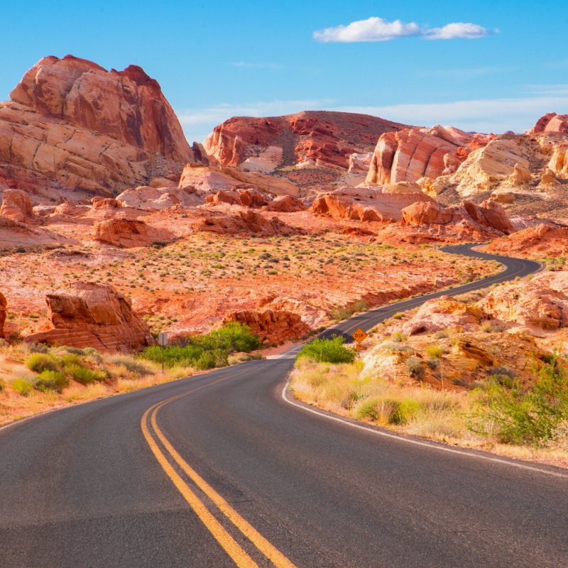 The Valley of Fire Scenic Byway in Nevada.