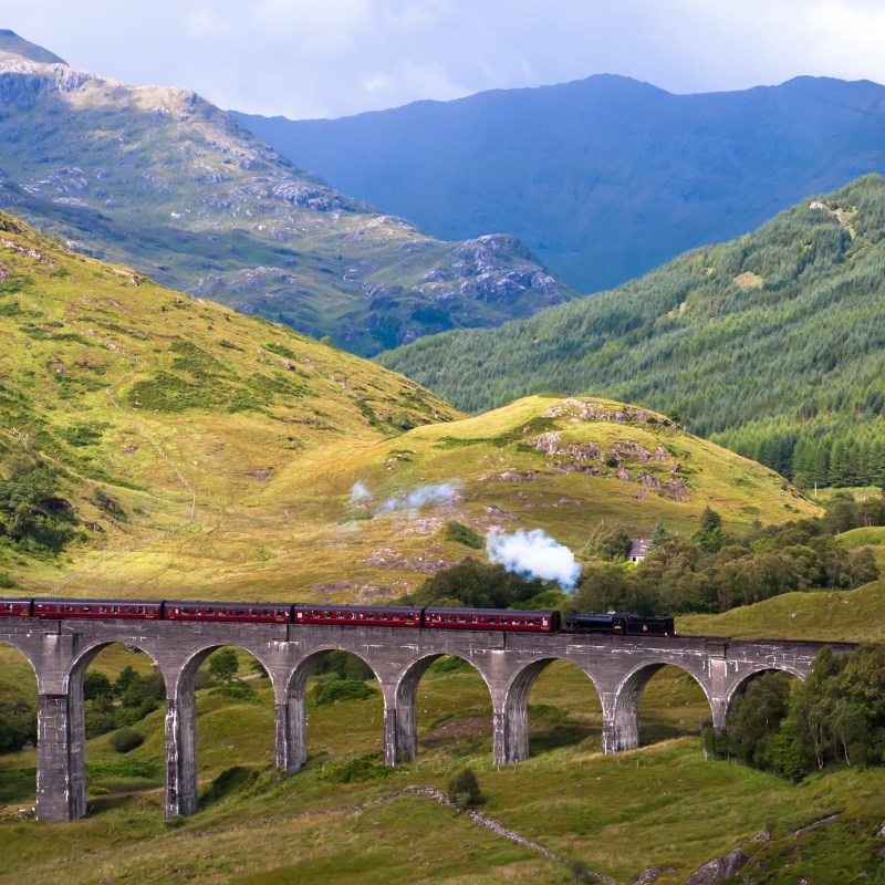 The West Highland Line in Scotland.