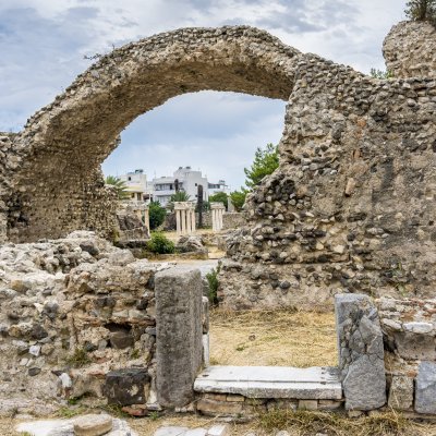 The Western Archeological Zone in Kos, Greece.