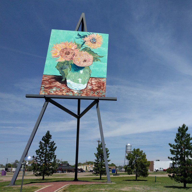 The world's largest Van Gogh painting in Kansas.