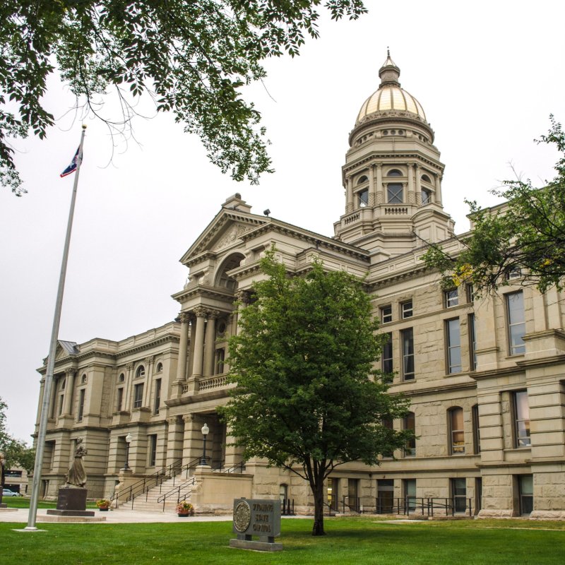 The Wyoming State Capitol in Cheyenne.