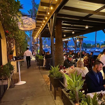 Toma Restaurant exterior, Santa Barbara, California.