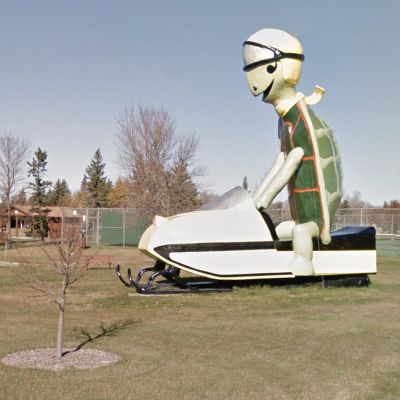 Tommy The Turtle in Bottineau, North Dakota.