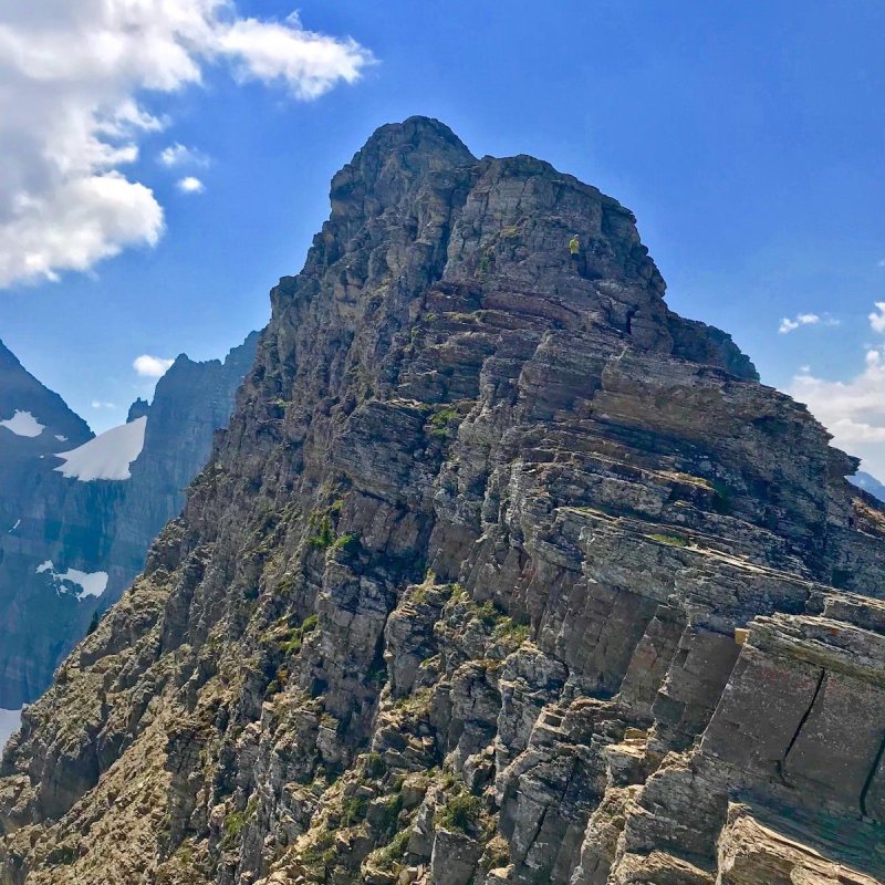 View from Highline Trail in Glacier National Park.