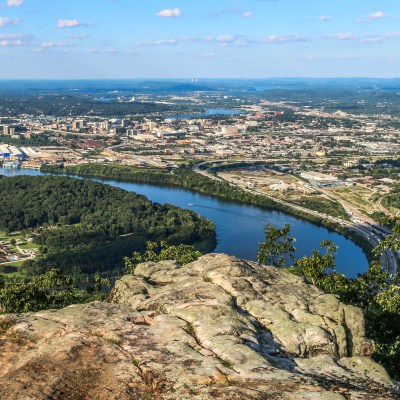 View of Chattanooga, Tennssee, from Lookout Mountain.