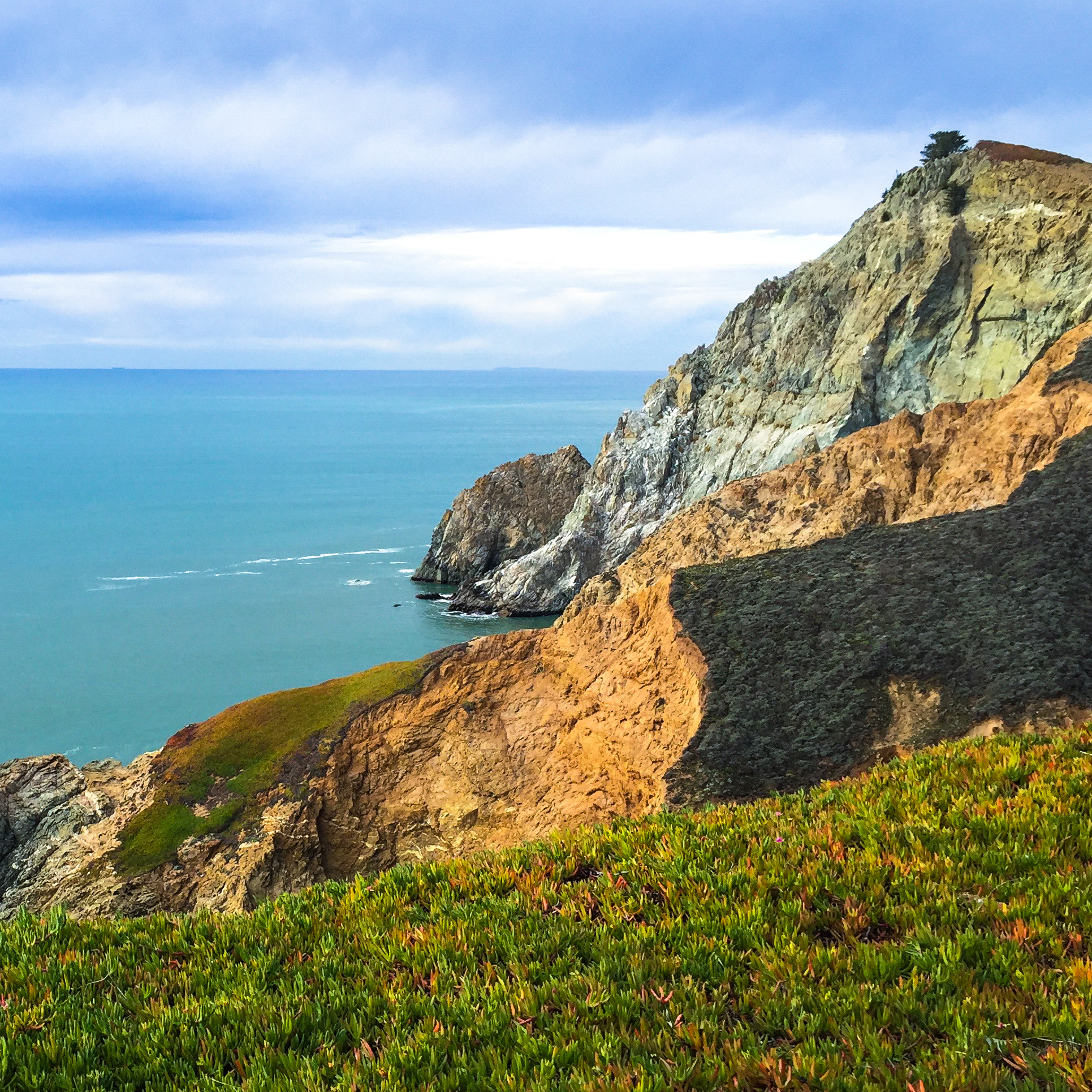 Views from the Devil’s Slide Trail in Pacifica, California.