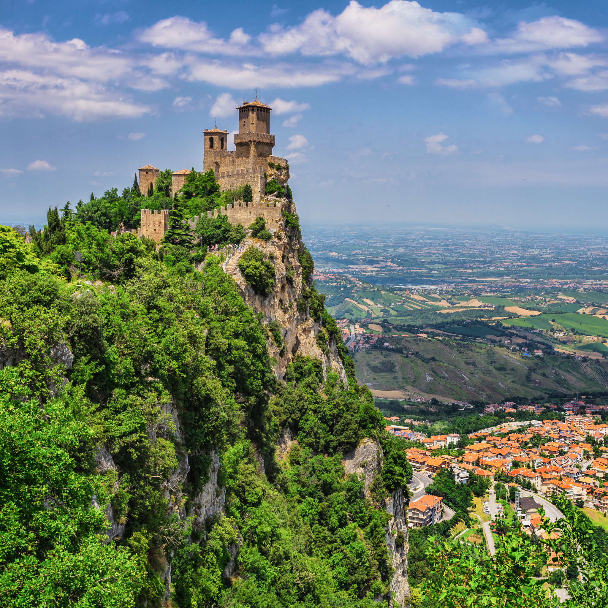 Views of San Marino, one of the world's smallest countries.