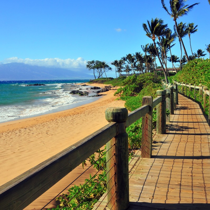 Wailea Beach views in Maui, Hawaii.