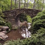 Walking bridge at Garvan Woodland Gardens.