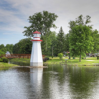 Wellington Park in the quaint town of Simcoe, Ontario.