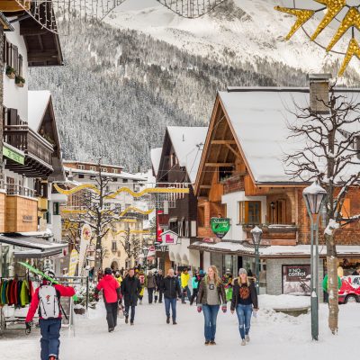 Winter in a quaint town
