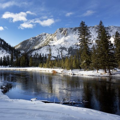 Yellowstone National Park during winter time.