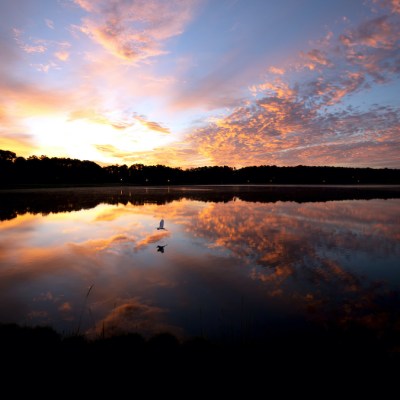 Bonita Lakes at sunset.