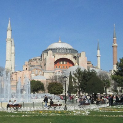 The Hagia Sofia in Istanbul, Turkey.