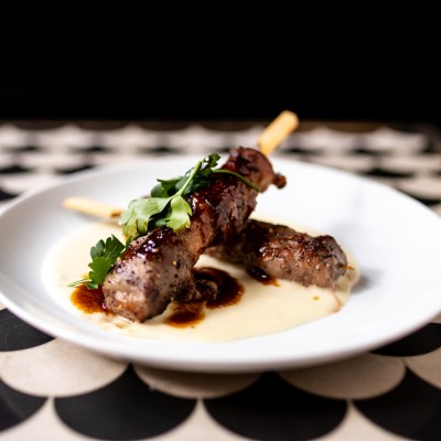 Lamb loin skewer at Tinto.