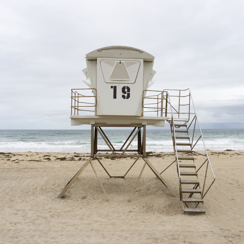 A lifeguard station in Pacific Beach, CA.