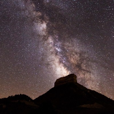 Stars from Point Lookout, Mesa Verde National Park.