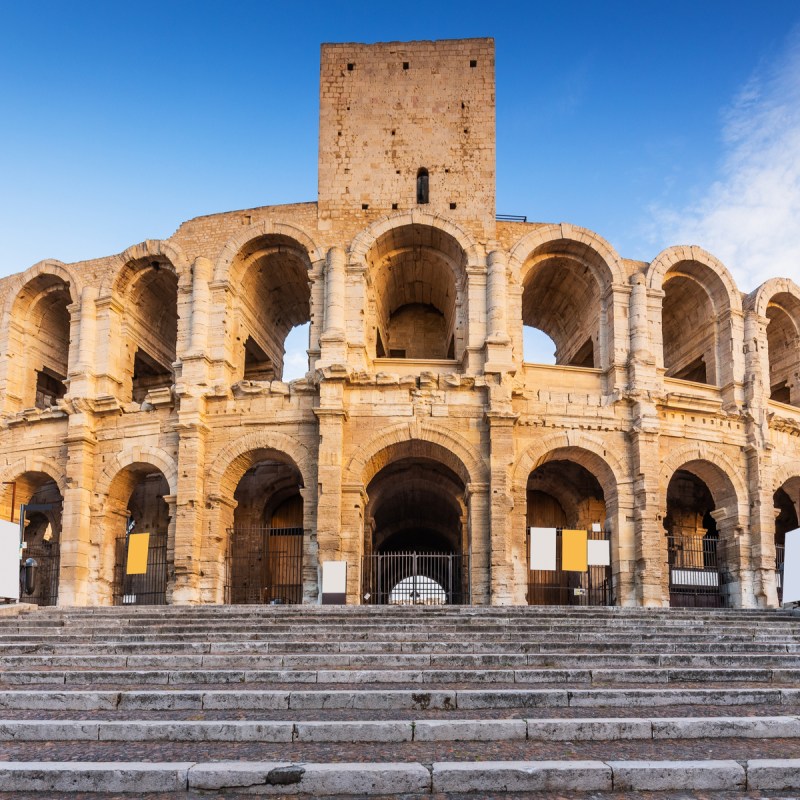 Roman ampitheater in Arles, France.