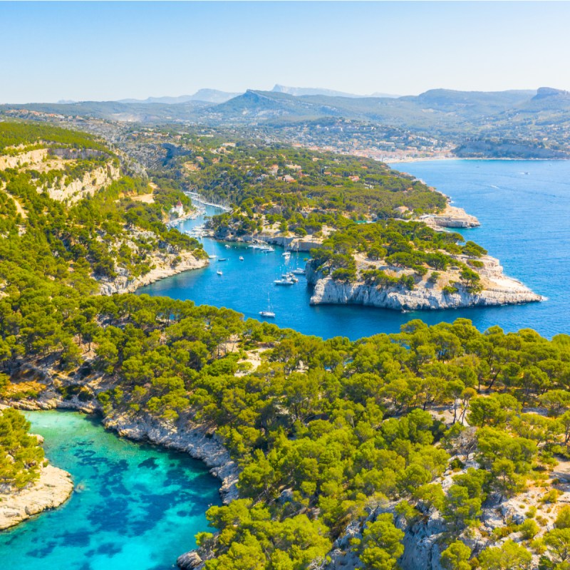 Calanques National Park in France.