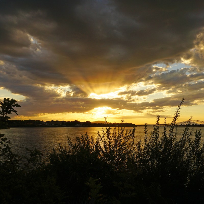 Sunset over Tri-Cities, Washington.