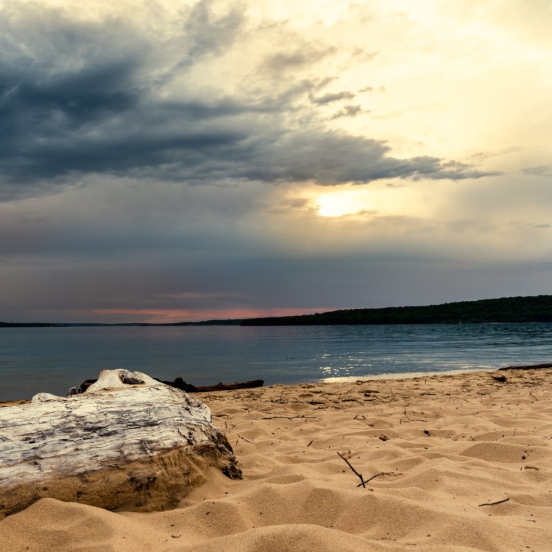 Sand Point Beach in Munising, Michigan.