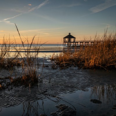 Sunset at Lake Pontchartain.