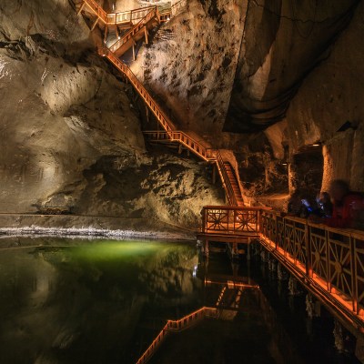 Underground lake in Krakow.