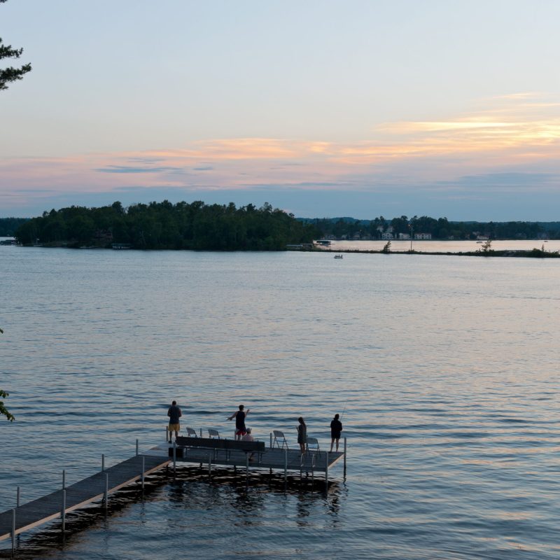 Pier near Brainerd, Minnesota.