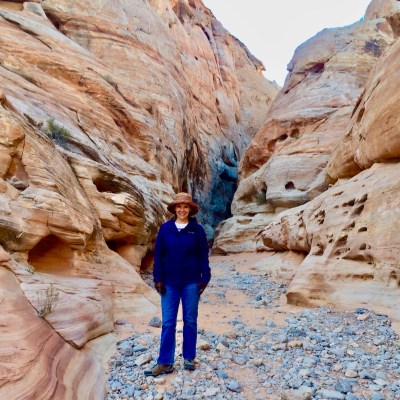 Hiking at Valley of Fire State Park.
