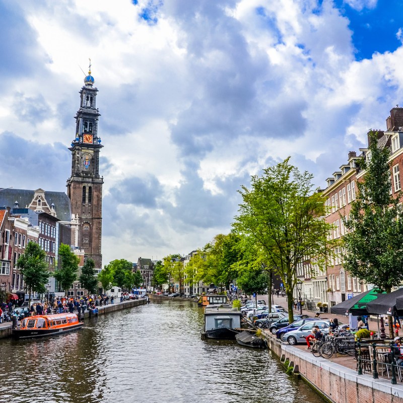 Anne Frank House Neighborhood In Amsterdam