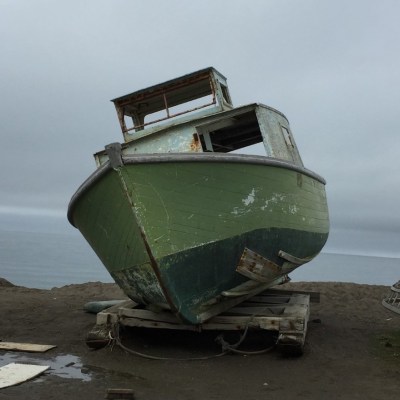 A boat in Utqiagvik, Alaska.