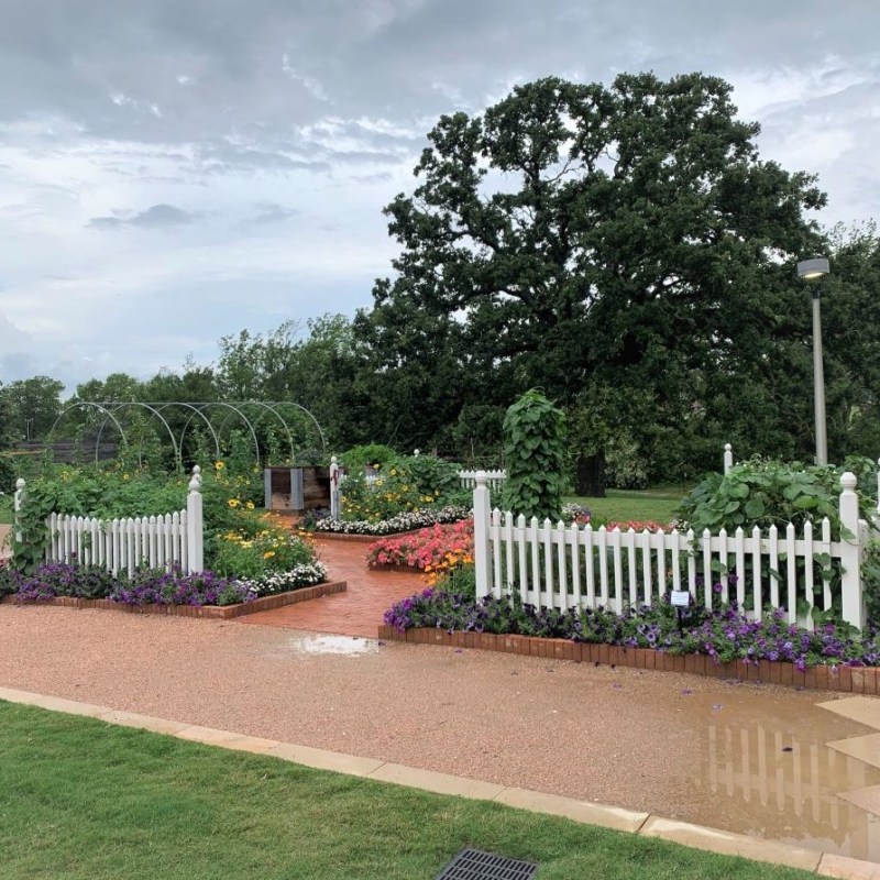 Gardens in College Station, Texas.