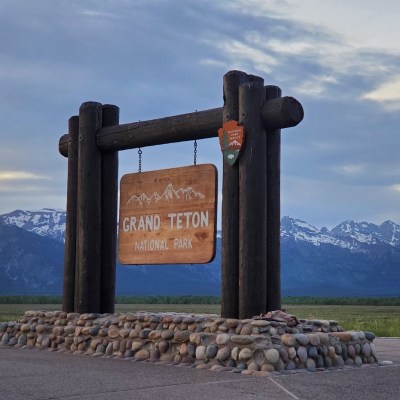 Grand Teton National Park Entrance Sign - Teresa Otto