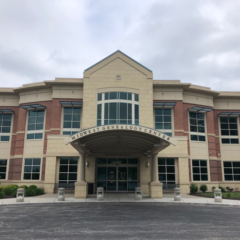 Midwest Genealogy Center in Independence, MO front